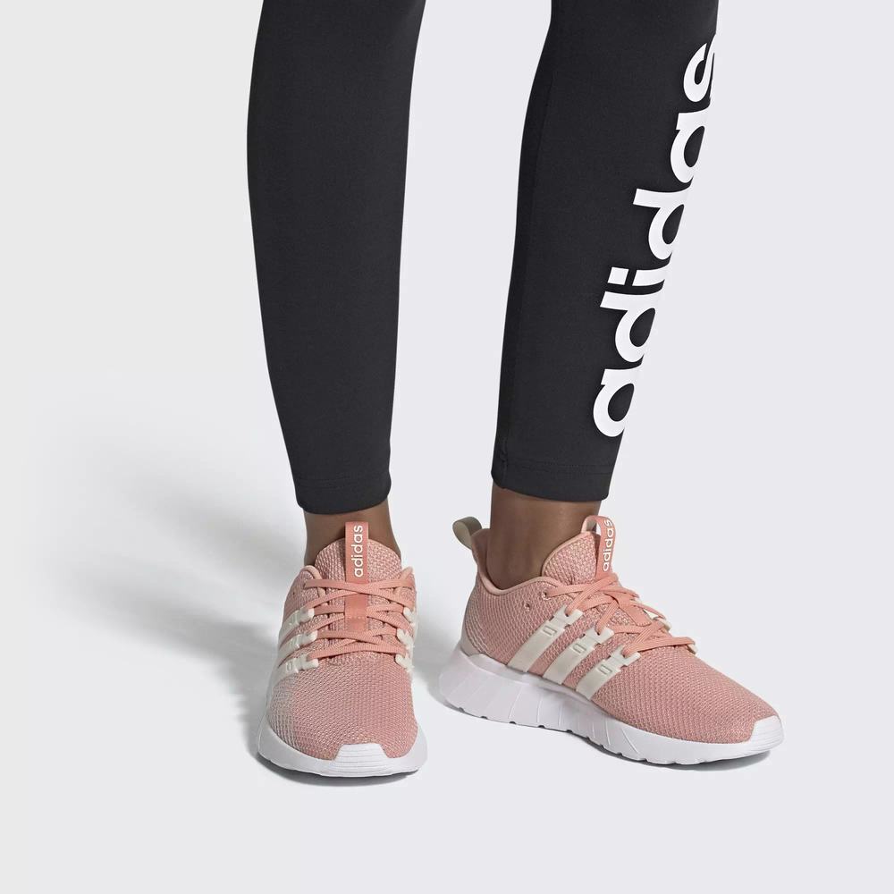 Adidas Questar Flow Tenis Rosas Para Mujer (MX-10986)